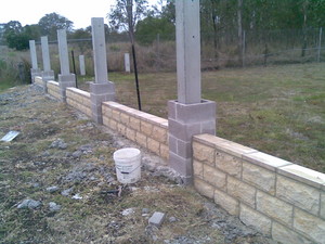 The Get To It Men Pic 2 - small scale brick and block fences