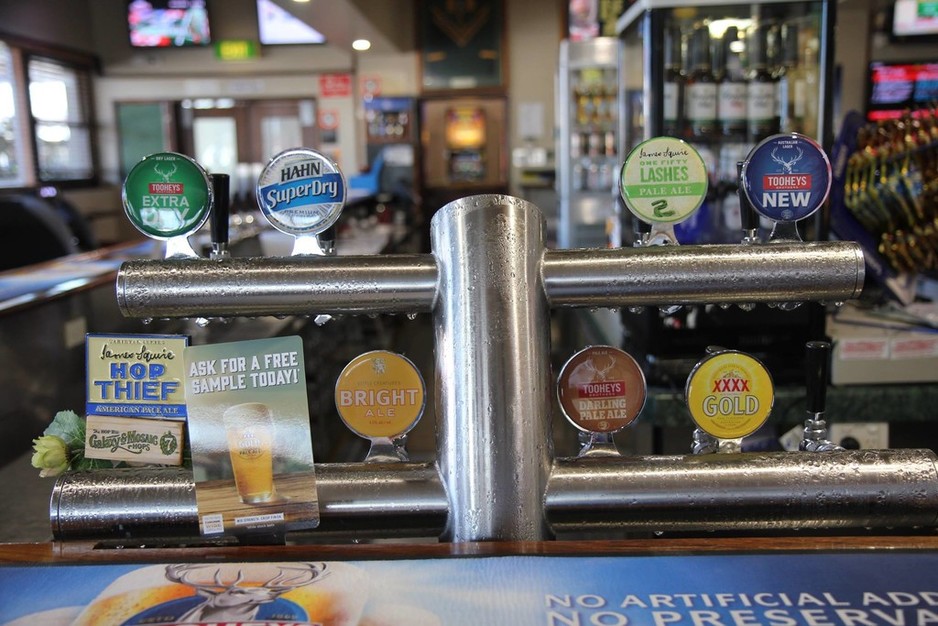 Beauford Hotel Pic 2 - Some of the beers on tap at the Beauford Hotel in Mayfield