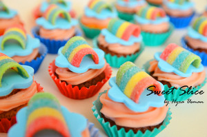 Sweet Slice Pic 5 - Rainbow Cupcakes