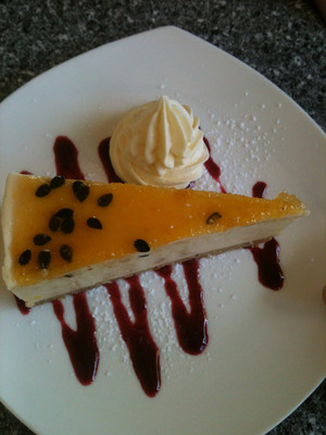 JJ's Lagoon Cafe Pic 2 - Passion fruit Cheesecake JJS Lagoon Cafe has a great range of cakes