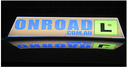 LED Magnetic Roof Sign Pic 2 - LED Magnetic roof sign of a Sydney Driving School in Australia