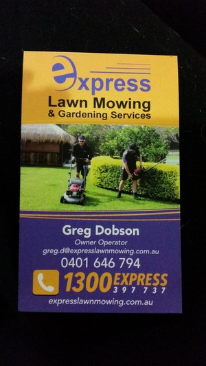 Express best sale lawn mowing