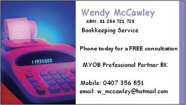 Wendy Mccawley Pic 1 - business card