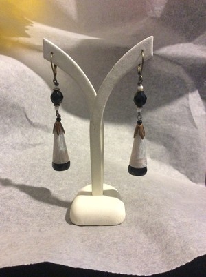 Acacia Arts Pic 5 - Vintage Lucite and French Jet earrings