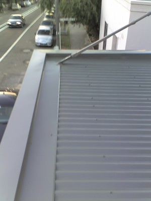 Angel Roof Maintenance Pic 5 - fixed shop awning roof installation