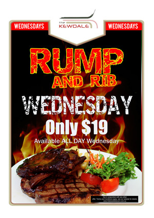 The Kewdale Tavern Pic 3 - Rump Ribs chips and salad 19 all day Wednesdays