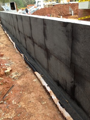 Sublime WaterProofing Systems Pic 5 - Torch On Bitumen for retaining walls