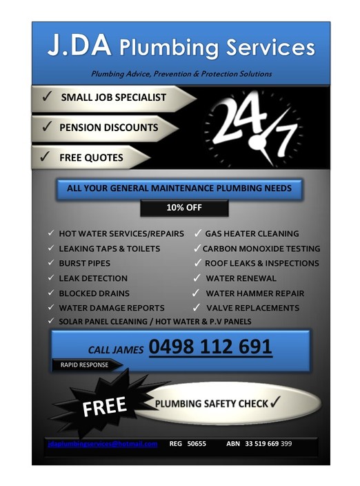 JDA Plumbing Plumber Frankston Pic 2