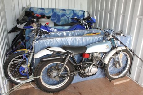 Budget Self Pack Containers Pic 1 - Move your motorcycle interstate in a shipping container