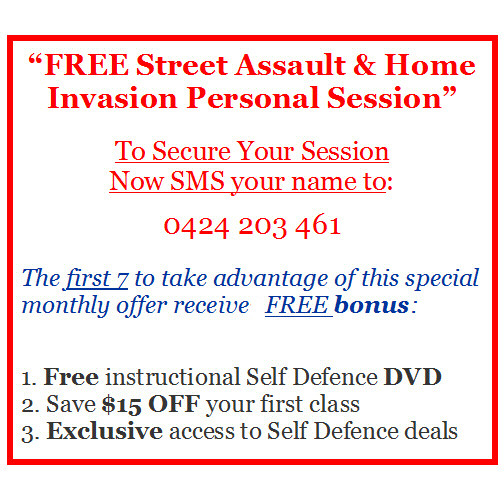 Street Defence Adelaide Pic 1 - Self Defence Adelaide Free DVD and Personal Assault Survival Consultation