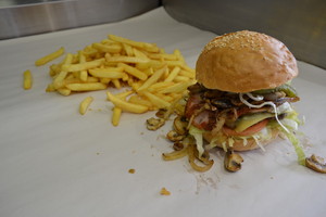 Charcoal Chicken @ Putney Pic 2 - One of our delicious burgers