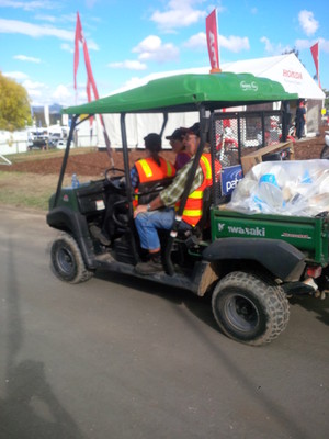 Paton's Event Hire Pic 5 - Kawasaki 4 person Mule in Action