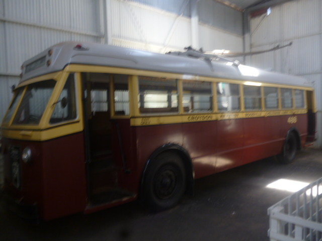 Tramway Museum Pic 1 - A wooden trolley bus