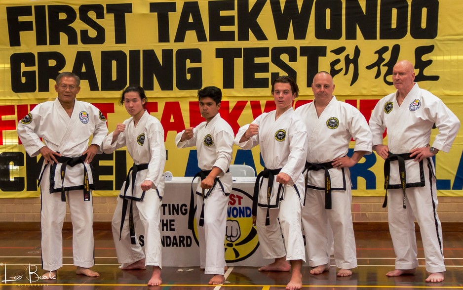 First Tae Kwon Do Duncraig Pic 1 - First TaeKwonDo Perth WA Successful promotion to 1st Dan Dec 2016