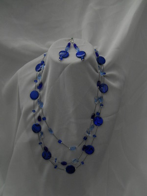 susans original hand made jewellry Pic 4 - blue rounds 2500