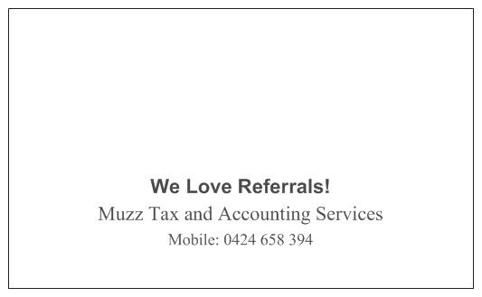 Muzz Tax & Accounting Services Pic 2 - bcard rev