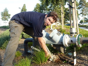 Hts Plumbing Pic 4 - A picture of me posing in maribyrnong at highpoint