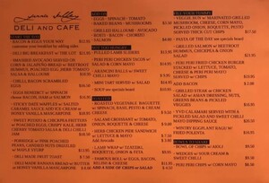 Yarra Valley Deli & Cafe Pic 3 - Menu page 1