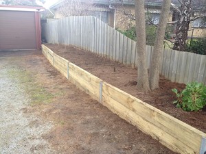 Bladerunner Property Services Pic 4 - Landscaping New retaining wall