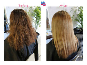 Salon 9 Hair and Beauty Pic 2 - The beginning of Claras hair journey