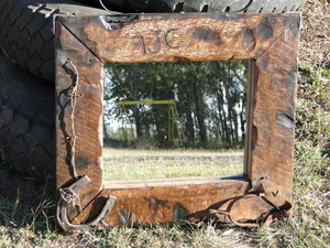 N & J Small Engines & Rustic Works Pic 2 - Western style rustic mirrors