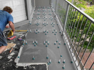 Newham Tiling Pic 4 - Balcony tiling and waterproofing