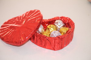 Dms Chocolates Pic 2 - This is a favourite for mothers day or valentines day All chocolate heart base and lid with chocolates inside