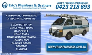 Eric's Plumbers, Drainers & Builders Pic 3