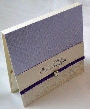 First Impressions Invitations & Bomboniere Pic 2 - HARD COVER INVITE WITH POCKET MADE FOR YOU