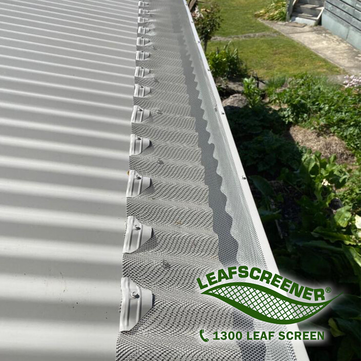 LEAFSCREENER Pic 1 - LEAFSCREENER install on a corro roof