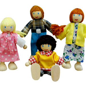 My Wooden Toys Pic 2 - White Doll Family