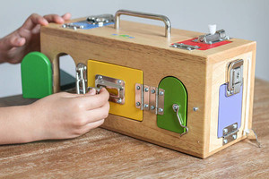 My Wooden Toys Pic 5 - Lock Activity Box