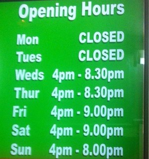 Napoli Waters Pizza & Pasta Pic 5 - Trading Hours