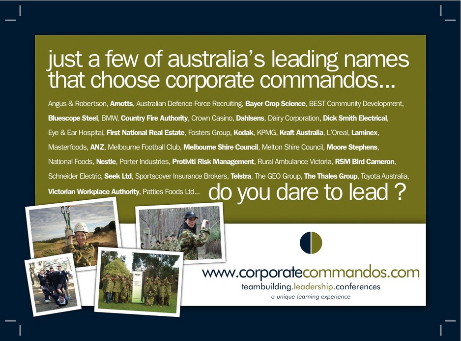 Corporate Commandos Pty Ltd Pic 1 - Do you dare to lead