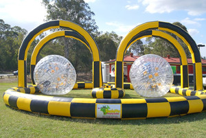 Grasshopper Jumping Castles Pic 3 - Zorbing Adventure