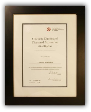 Cervantes Creative Custom Framing Pic 3 - corporate certificate frame