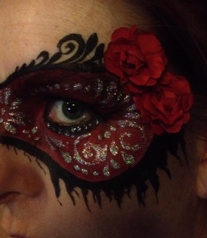 Glitter & Ghouls FacePainting & Body Art - Cintah's Creations Pic 4 - Masquerade