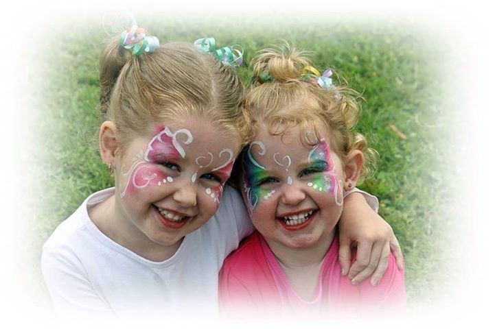 Glitter & Ghouls FacePainting & Body Art - Cintah's Creations Pic 1 - Pretty girls designs