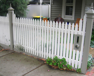 Humus Sustainable Gardens Pic 3 - Traditional Picket Fence