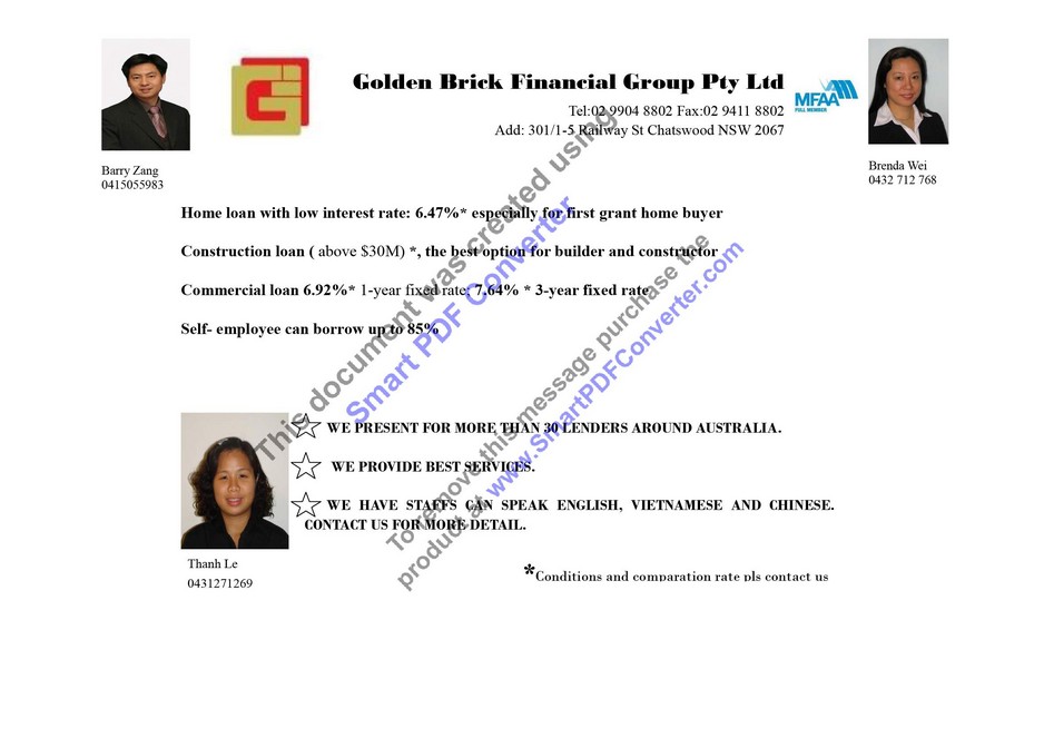 Golden Brick Financial Group Pty Pic 1