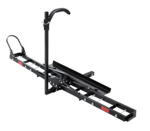 JN STORE Pic 5 - Giantz Motorcycle Motorbike Carrier Rack Ramp 2Towbar Adjustable Height Black