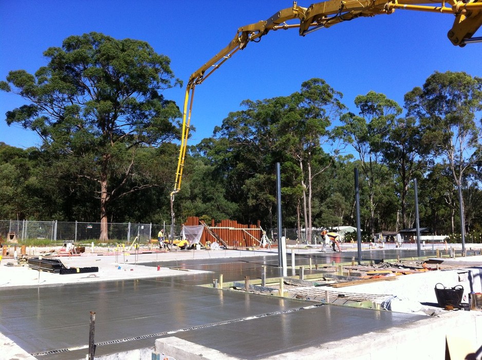 BSM Building Pic 1 - Chandler New Home pouring concrete