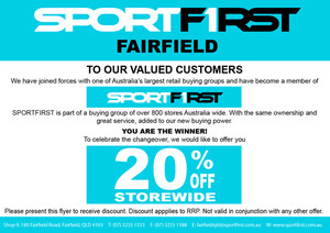 Creative Palette Pic 3 - Managers special for local Sportfirst store