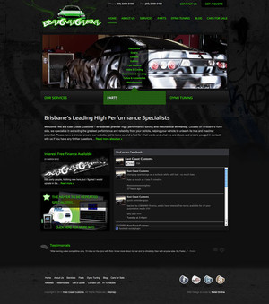 Exist Online Web Development & Graphic Design Pic 4 - East Coast Customs Website Design Development