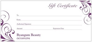 Byangum Beauty Pic 3 - Gift Vouchers available