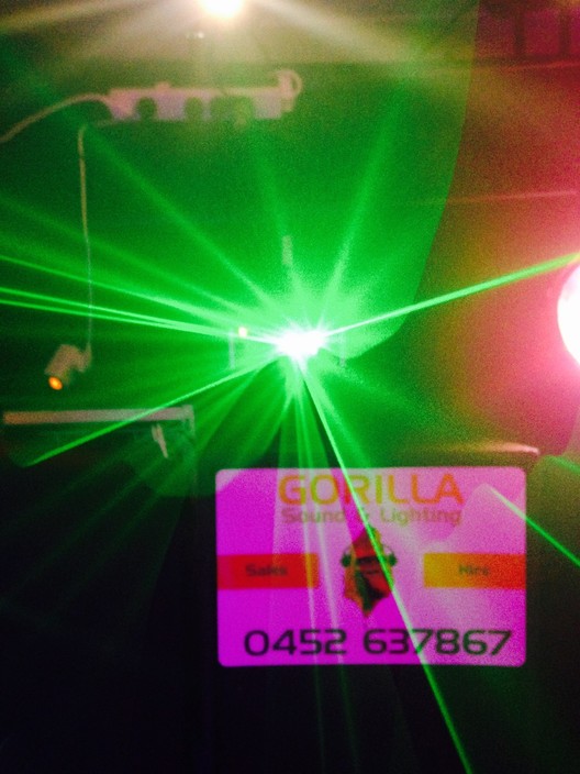 Gorilla Sound & Lighting Pic 1 - Green Laser