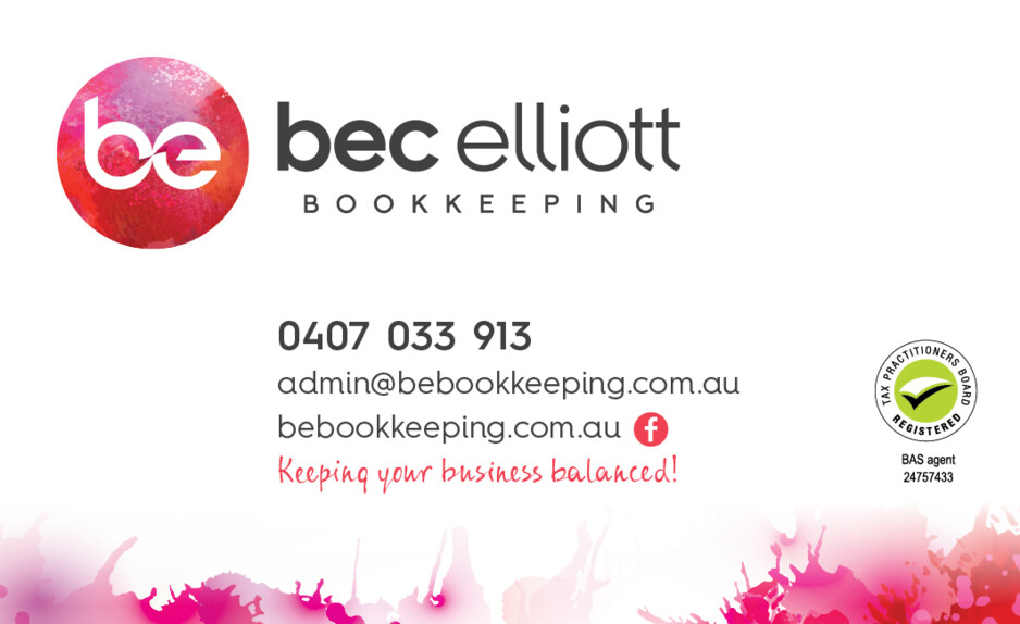 Bec Elliott Bookkeeping Pic 1