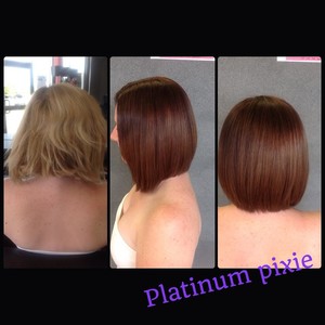 Platinum Pixie Hair Design Pic 3