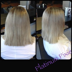 Platinum Pixie Hair Design Pic 5