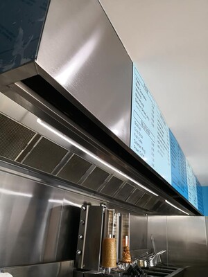 Ignition Commercial Kitchen Pic 2 - Stainless steel xxhaust canopy